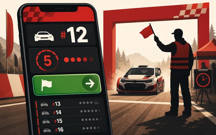 Welcome to the Rally Start Timer website