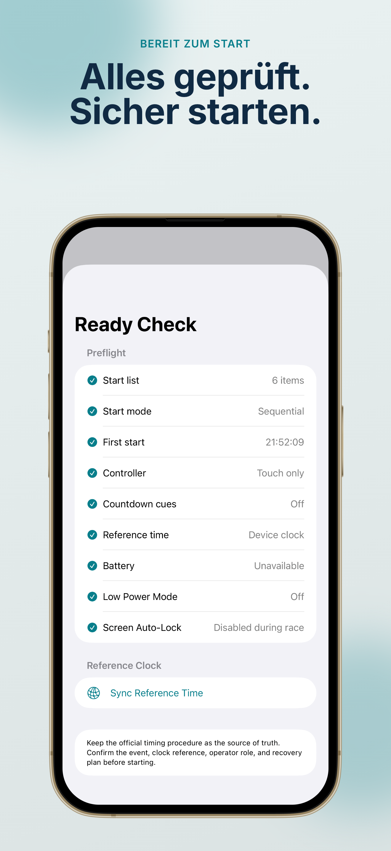 Rally Start Timer app screenshot 4