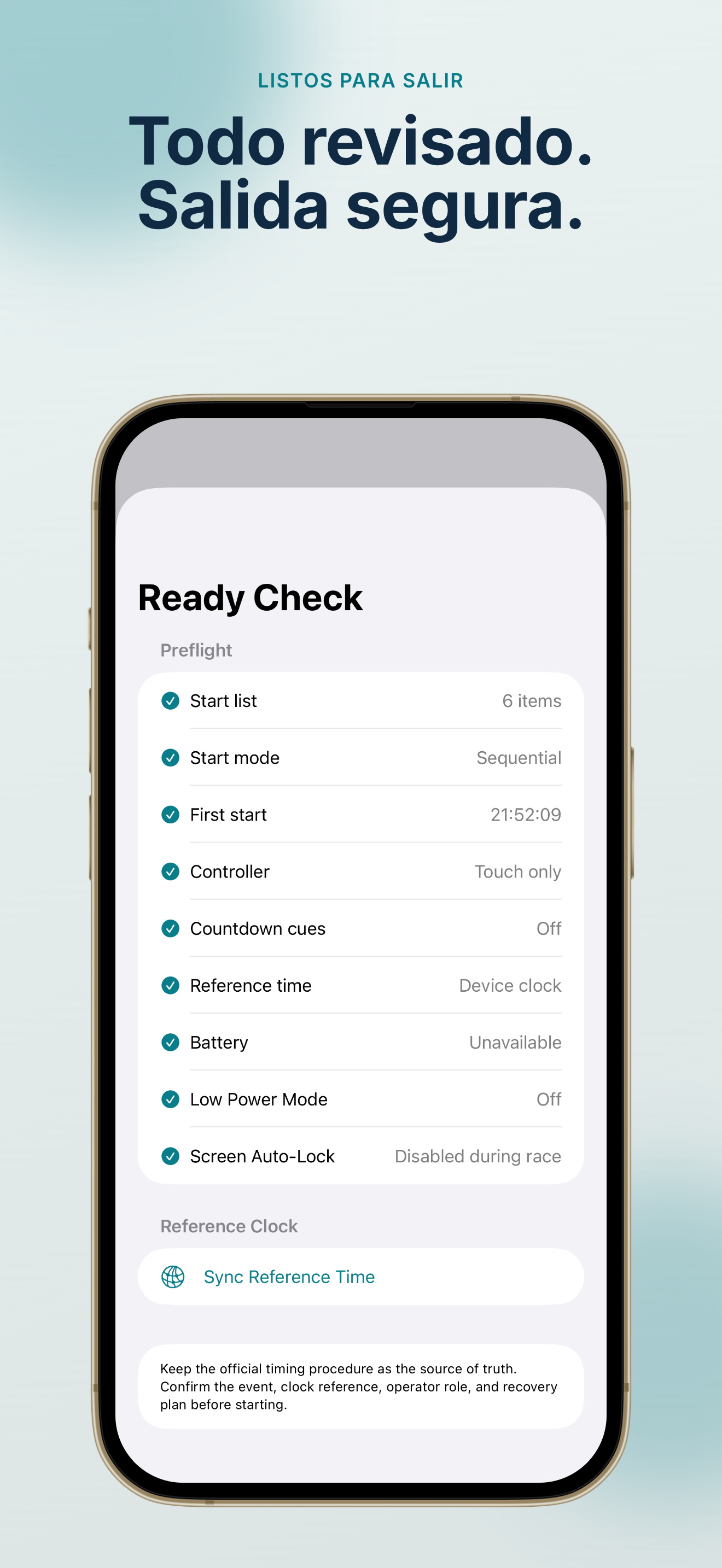 Rally Start Timer app screenshot 4