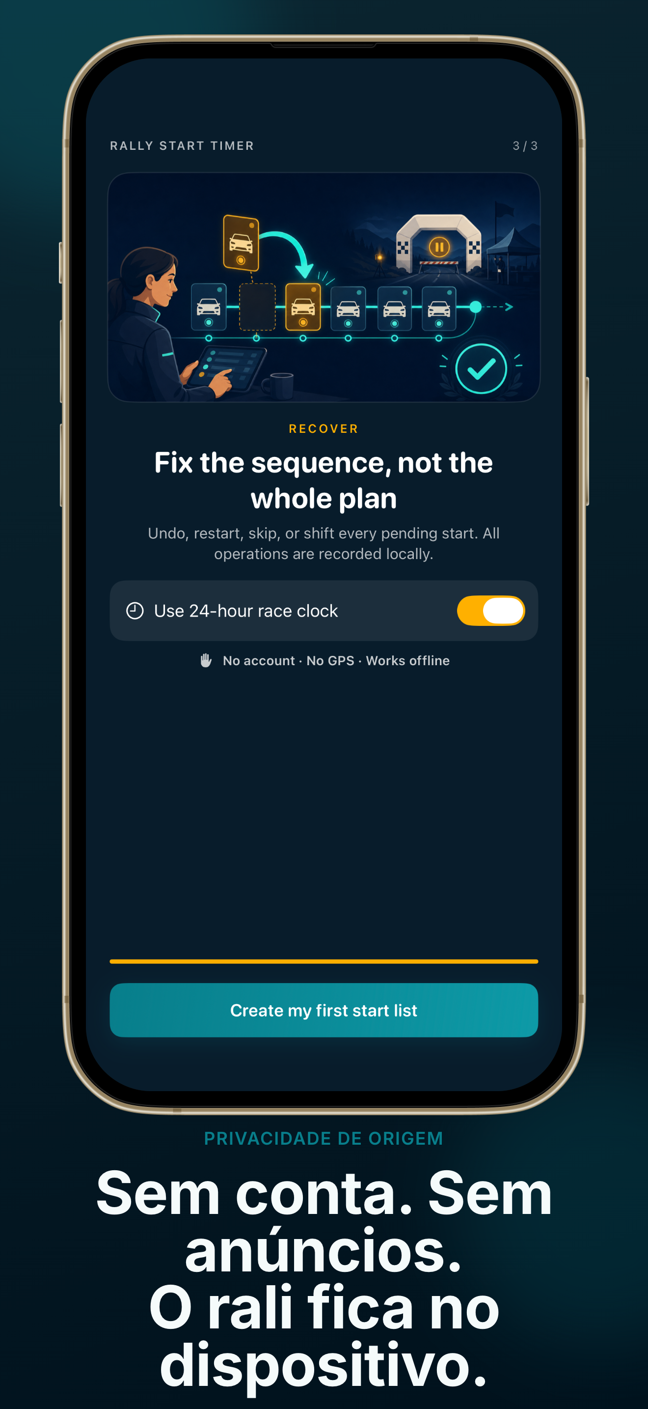 Rally Start Timer app screenshot 5